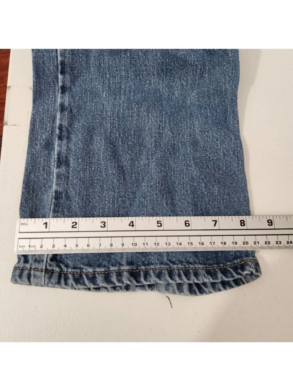 Calvin Klein Mens Blue Jeans Size 34 Relaxed Fit Straight Leg Denim